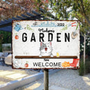 Metal Garden Sign, Gifts For Pet Lovers, Personalized Family Name Garden Tools Welcome Signs, Housewarming Gifts