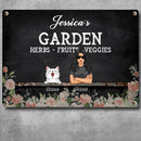 Pawzity Metal Garden Sign, Gifts For Pet Lovers, Herbs Fruits Veggies Flower Personalized Home Sign