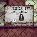 Pawzity Metal Garden Sign, Gifts For Pet Lovers, She Shed Personalized Home Sign, Flower Vintage Signs