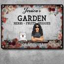 Pawzity Metal Garden Sign, Gifts For Pet Lovers, Herbs Fruits Veggies Personalized Home Sign, Flower Vintage Signs