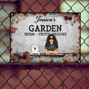 Pawzity Metal Garden Sign, Gifts For Pet Lovers, Herbs Fruits Veggies Personalized Home Sign, Flower Vintage Signs
