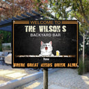 Pawzity Metal House Pub Signs, Gifts For Pet Lovers, Where Great Minds Drink Alike Welcome Signs