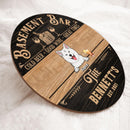 Pawzity Basement Bar Custom Wooden Signs, Gifts For Pet Lovers, Cold Beer Good Wine Great Times Vintage Signs
