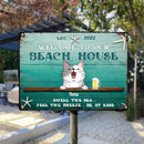 Pawzity Metal Welcome Signs, Gifts For Pet Lovers, Welcome To Our Beach House Smell The Sea Feel The Breeze Be At Ease