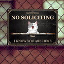 Pawzity Metal Yard Sign, Gifts For Pet Lovers, No Soliciting We Know You Are Here Vintage Signs