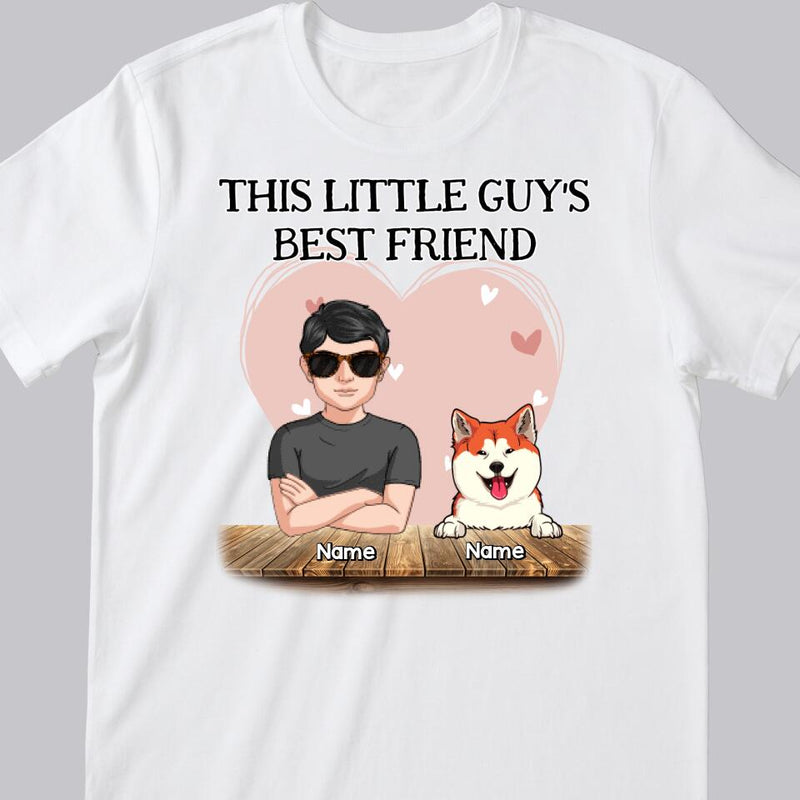 Personalized Dog Breeds T-shirt, Gifts For Dog Lovers, This Little Guy's Best Friend, Gifts For Son