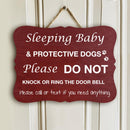 Custom Wooden Signs, Gifts For Dog Lovers, Please Do Not Knock Or Ring Bell Crazy Dogs Will Bark