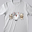 Mother's Day Personalized Cat Breed T-shirt, Gifts For Cat Moms, Ice Cream Or Coffee Cat Choice T-shirt
