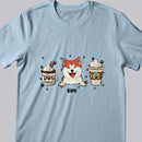 Mother's Day Personalized Dog Breed T-shirt, Gifts For Dog Moms, Ice Cream Or Coffee Dog Choice T-shirt