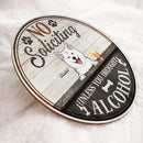 Pawzity Custom Wooden Signs, Gifts For Dog Lovers, No Soliciting Unless You Brought Alcohol Retro Signs