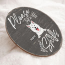 Pawzity Custom Wooden Signs, Gifts For Pet Lovers, Please Take Off Your Shoes Personalized Wood Sign