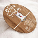 Pawzity Custom Wooden Sign, Gifts For Dog Lovers, No Soliciting Seriously Don't Ring The Bell  Warning Sign