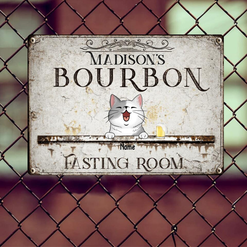 Pawzity Metal Bar Signs, Gifts For Pet Lovers, Bourbon Fasting Room Vintage Signs, Personalized Housewarming Gifts
