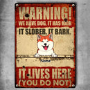 Pawzity Metal Yard Sign, Gifts For Dog Lovers, We Have Dogs They Have Hair They Slober Funny Warning Signs