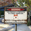 Pawzity Metal Yard Sign, Gifts For Dog Lovers, Not Responsible For Injury Or Possible Death Funny Warning Signs
