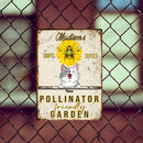 Pawzity Metal Garden Sign, Gifts For Pet Lovers Pollinator-Friendly Garden Bee And Flower Sign