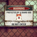 Pawzity Metal Yard Sign, Gifts For Dog Lovers, Protected By Guard Dogs Do Not Enter Funny Warning Signs