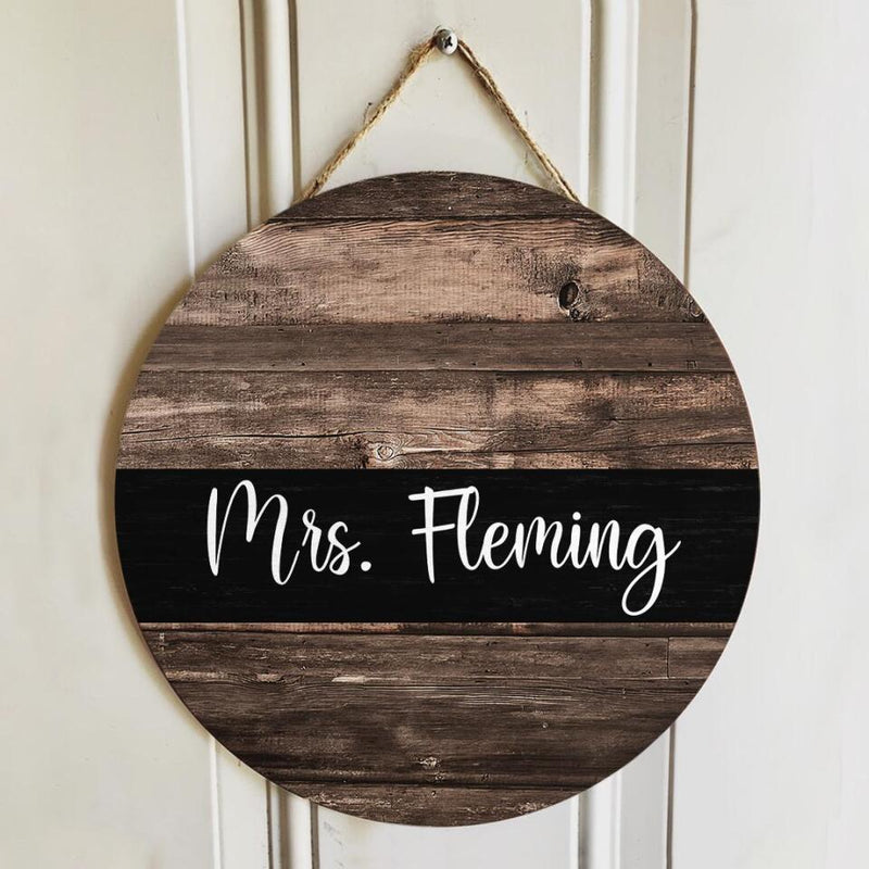 Personalized Name Welcome Teacher Door Signs Decor - Best Gifts for Teachers