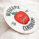 Personalized Name Classroom Welcome Teacher Sign - Best Teacher Appreciation Week Gift Ideas