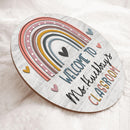 Personalized Name Teacher Door Hanger Classroom Welcome Signs - Best Teacher Gifts