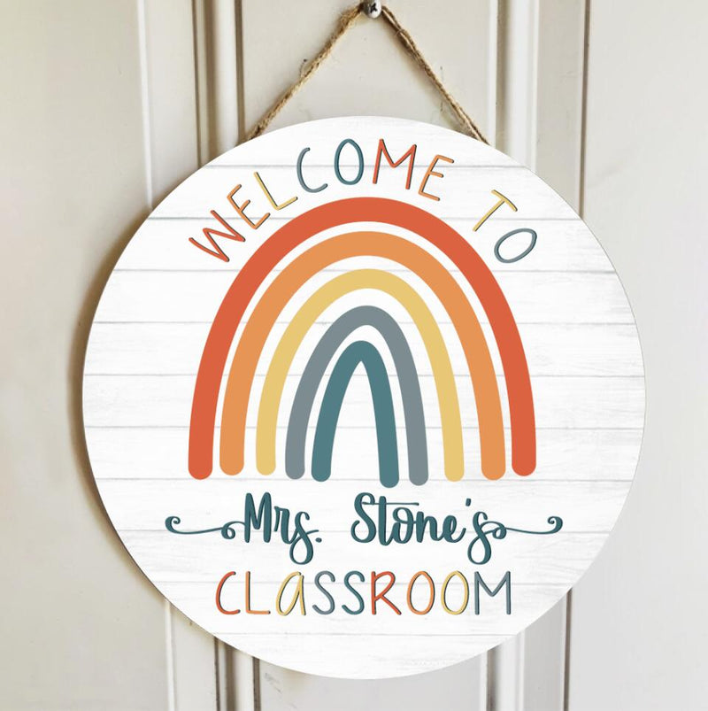 Personalized Teacher Name Signs For Door Decor - Best Teacher Appreciation Gifts Ideas