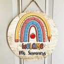 Personalized Name Classroom Pencil Teacher Sign Door Decor - Best Gift Ideas For Teachers