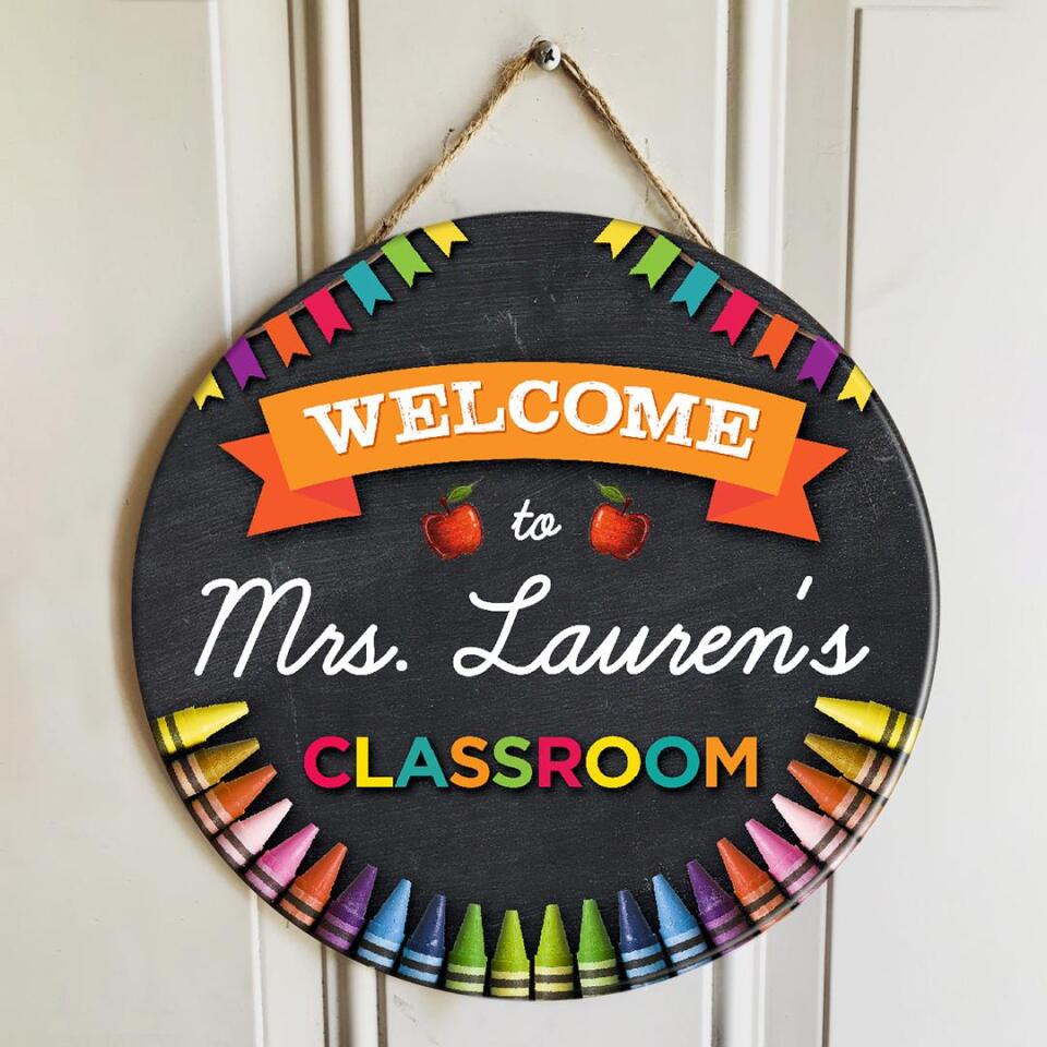 Signboard Classroom Welcome Sign For Classroom Door