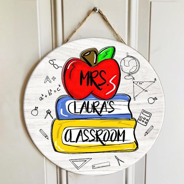 Personalized Name Welcome Classroom Signs For Teachers - Back To School Teacher Gifts