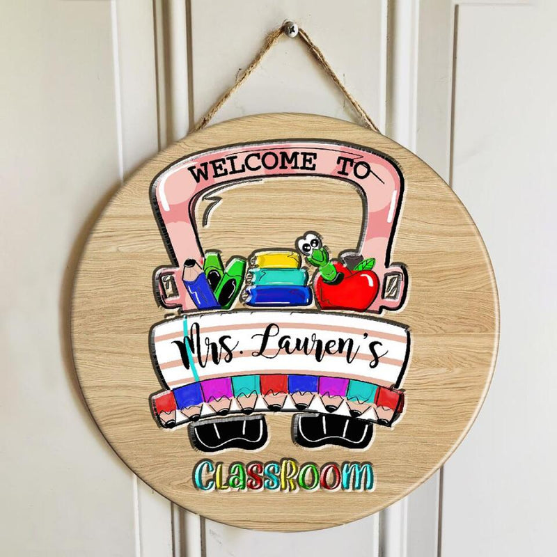 Personalized Name Welcome Teacher Sign For Classroom - Best Gifts Ideas For Teachers
