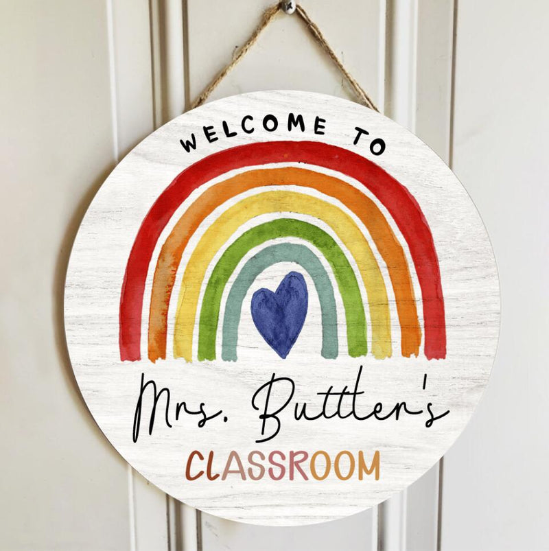 Personalized Name Classroom Teacher Name Signs For Door Decor - Teacher Gifts Ideas