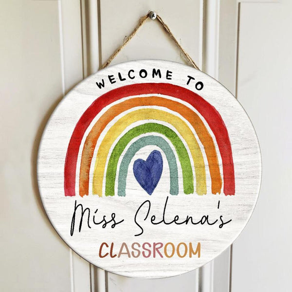 Personalized Name Classroom Teacher Name Signs For Door Decor - Teacher Gifts Ideas