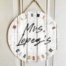 Personalized Name Welcome Classroom Signs For Teachers - Teacher Appreciation Week Gift Ideas