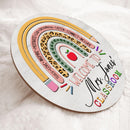 Personalized Name Teacher Signs For Classroom - Best Gift For Teacher From Student