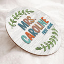 Personalized Name Teacher Door Hanger Classroom Sign- Teacher Appreciation Week Gifts