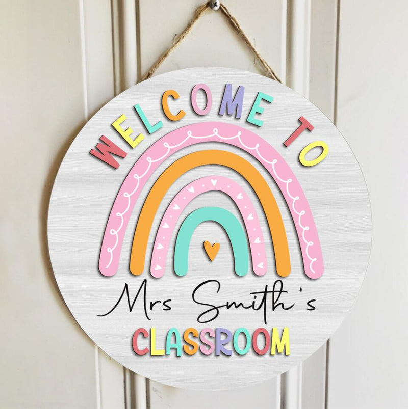Personalized Name Welcome Classroom Signs For Teachers - Best Teacher Gifts Ideas