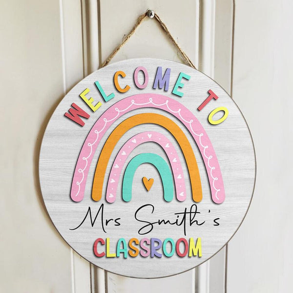 Personalized Name Welcome Classroom Signs For Teachers - Best Teacher Gifts Ideas