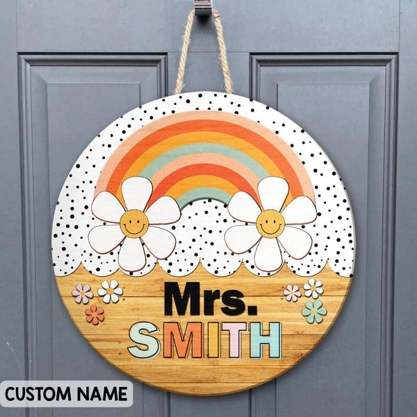 Personalized Name Welcome Classroom Signs For Teachers - End Of The Year Teacher Gifts