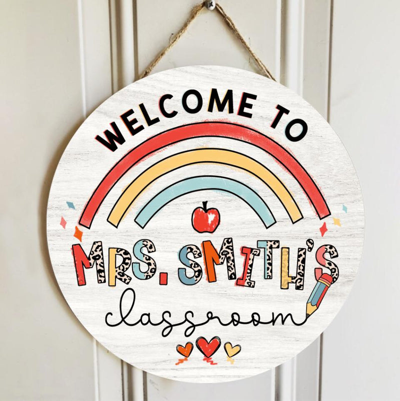 Personalized Classroom Teacher Name Signs For Door Decor - Teacher Appreciation Gifts