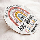 Personalized Name Classroom Welcome Teacher Sign Door Hanger - Good Gifts For Teachers