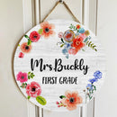 Personalized Name Classroom Door Decor Teacher Door Hanger - Unique Teacher Gift Ideas
