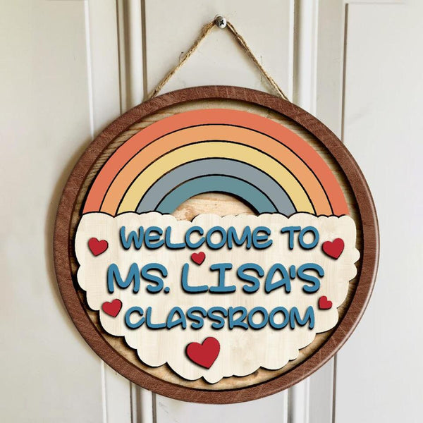 Personalized Name Classroom Decor Teacher Welcome Signs - Teacher Gifts For Christmas