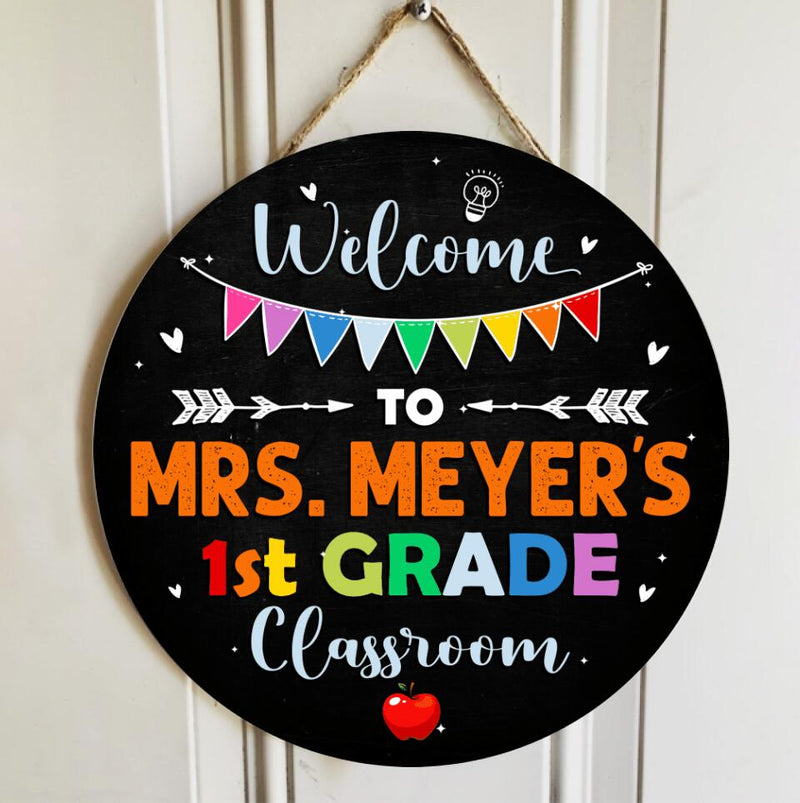 Personalized Name Classroom Teacher Door Signs - Best Teacher Appreciation Gifts Ideas