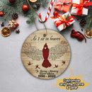 Personalized Cardinal Ornament, Christmas Memorial Ornament, Remembrance Keepsake, As I Sit In Heaven Ornament, Christmas Tree Decorations
