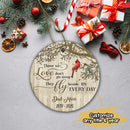 Personalized Cardinal & Hummingbird Ornament, Memorial Christmas Ornament, Remembrance Gift, Christmas Tree Decorations, Keepsake Ornament