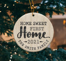 First Home Christmas Ornament, Home Sweet First Home, Personalized Ornament, Christmas Family Ornament, New Home Ornament, New Home Gift
