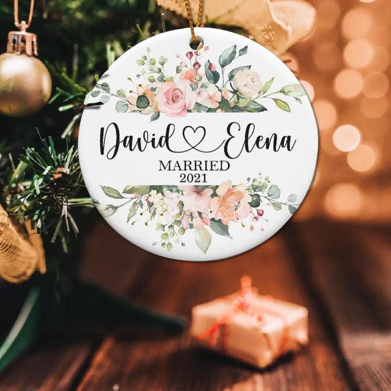 Custom discount wedding ornaments