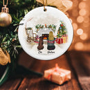 Personalized Christmas Girl With Dog Ornament, 2022 Christmas Gift For Dog Mom Ornament, Xmas Dog Lover Gift, Christmas Ornament