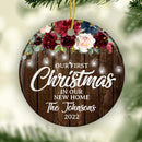 New Home Ornament, Personalized Christmas First Home Ornament, Custom Family Ornament, New Home Keepsake, 2022 Christmas Gift, New Home Gift