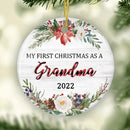 First Christmas As A Grandma Ornament, Personalized Grandparents Ornament, Pregnancy Announcement, New Grandma Gift, Grandma Christmas Gift