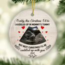 Custom Baby Ultrasound Photo Ornament, Ultrasound Christmas Ornament, Pregnancy Announcement, New Dad Gift, New Baby Ornament, Keepsake Gift